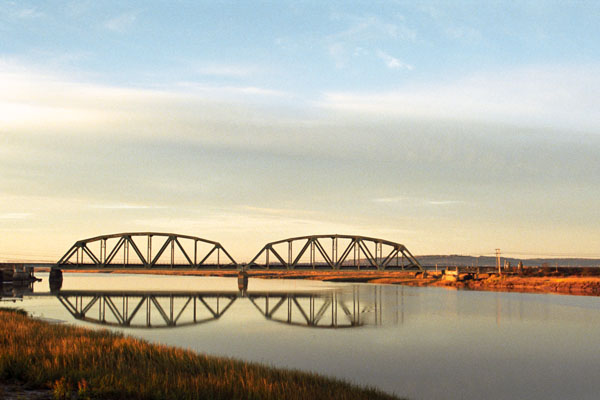 The CN Rail bridge over the Tantramar River, 1996