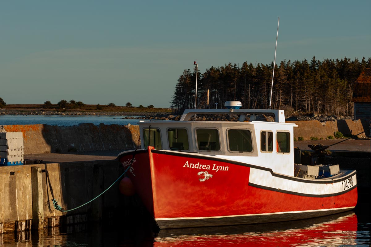 The Andrea Lynn at the wharf in Bickerton West.