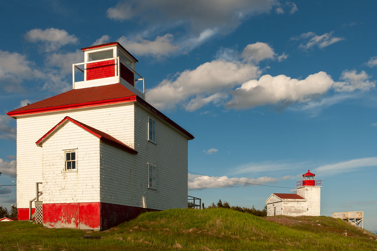 The Nova Scotia Lighthouse Interpretive Centre and the Port Bickerton lighthouse.